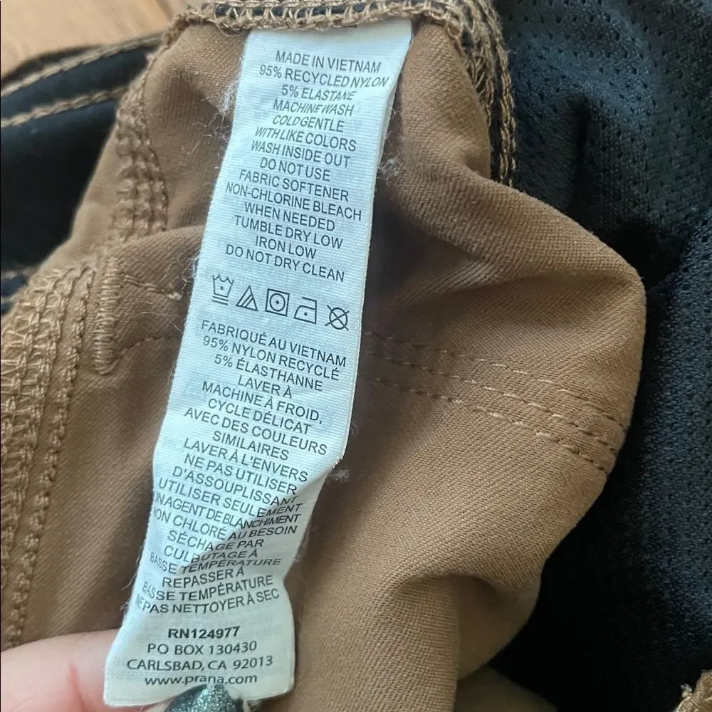 Prana Tan Cargo Slim Fit Pants Men’s Sz 36/30 - Picture 12 of 15